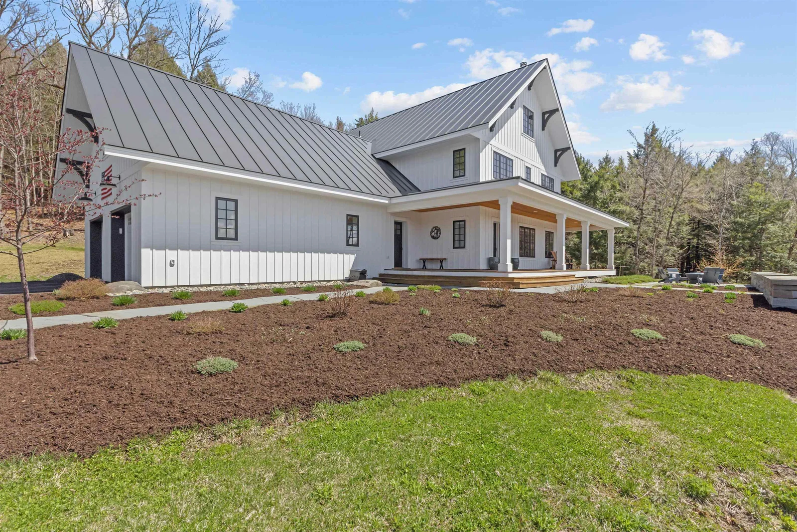 290 Wood Farm Road exterior with solar panels and mountain views