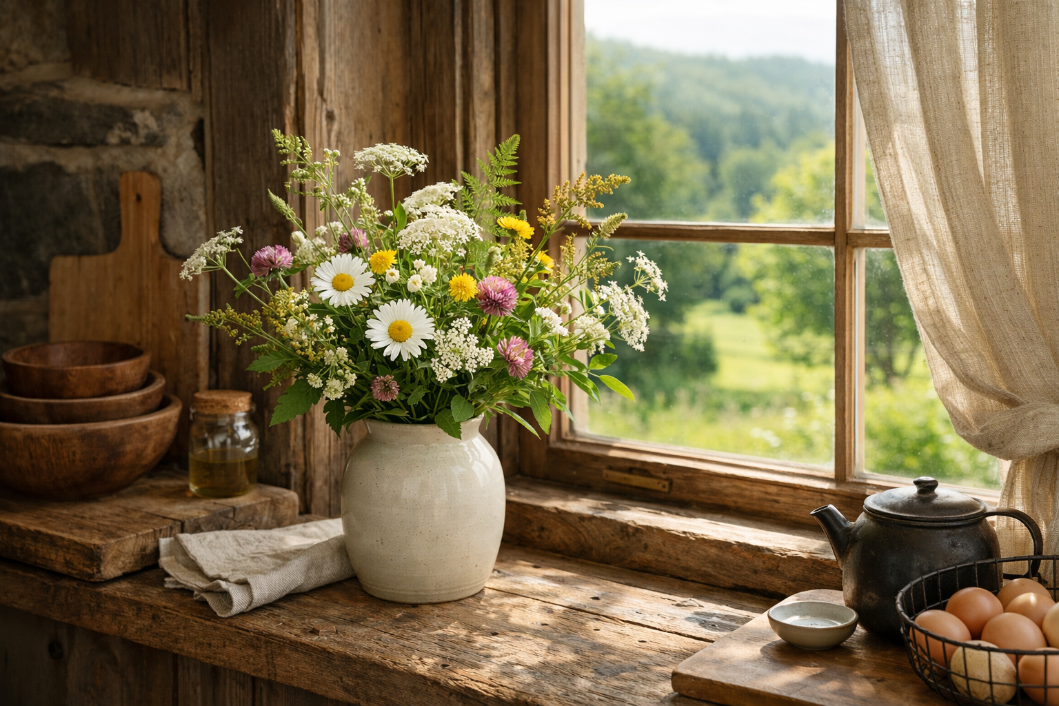 Greenery in a Vermont interior