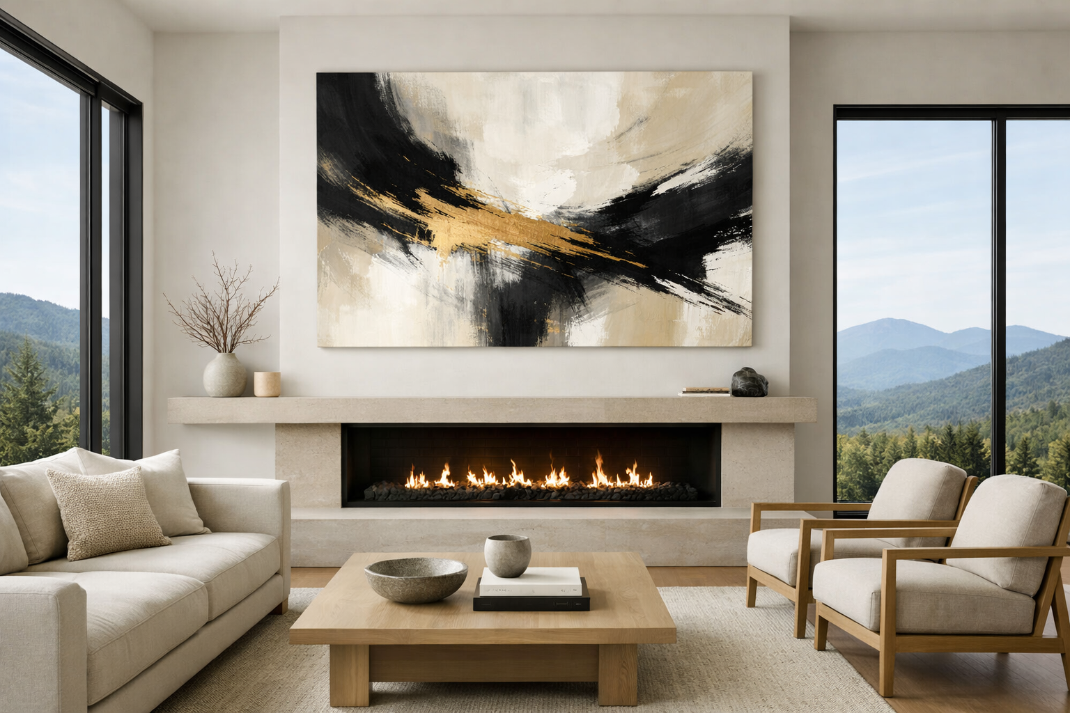 Statement decor in a Vermont home