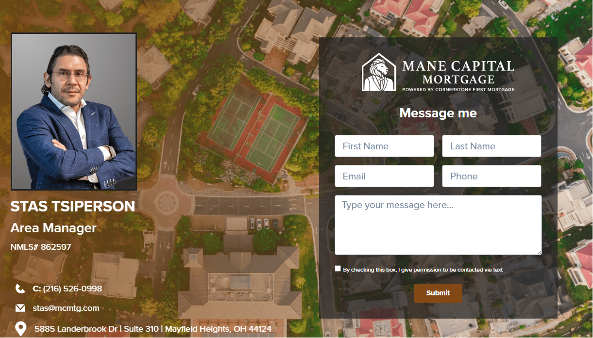Stas Tsiperson - Mane Capital Mortgage