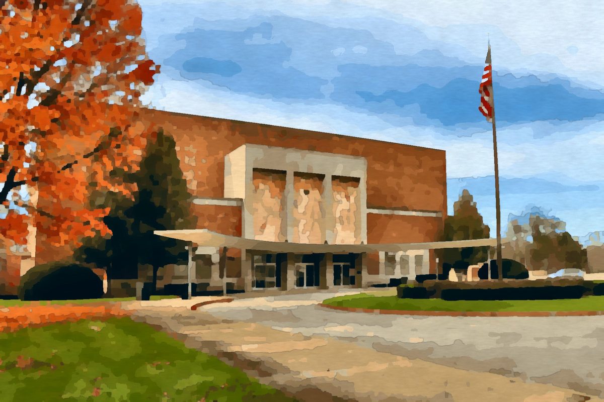 Painting of the W.D. Packard Music Hall in Warren, Ohio