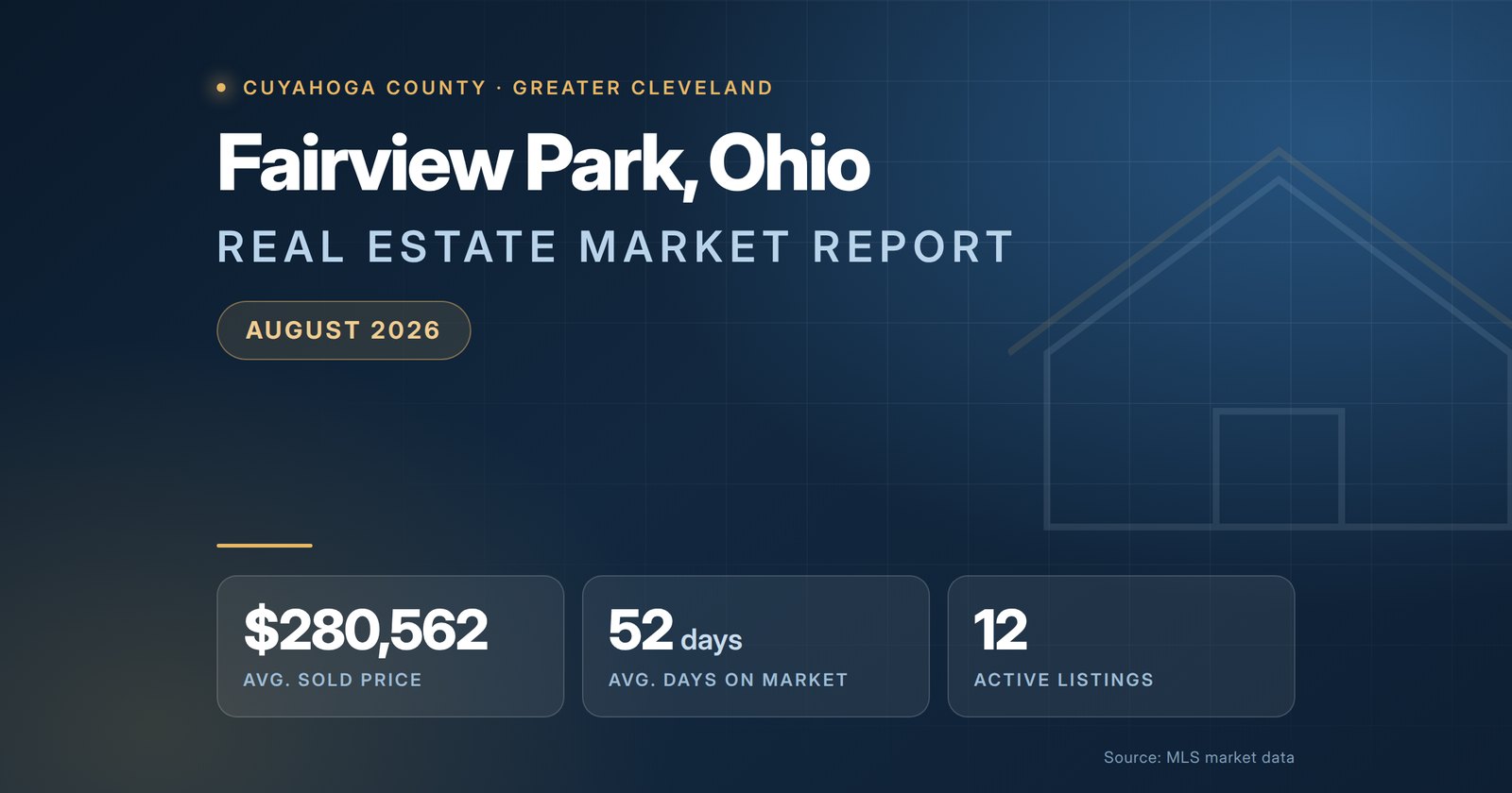 Fairview Park Ohio Real Estate Market Report August 2026