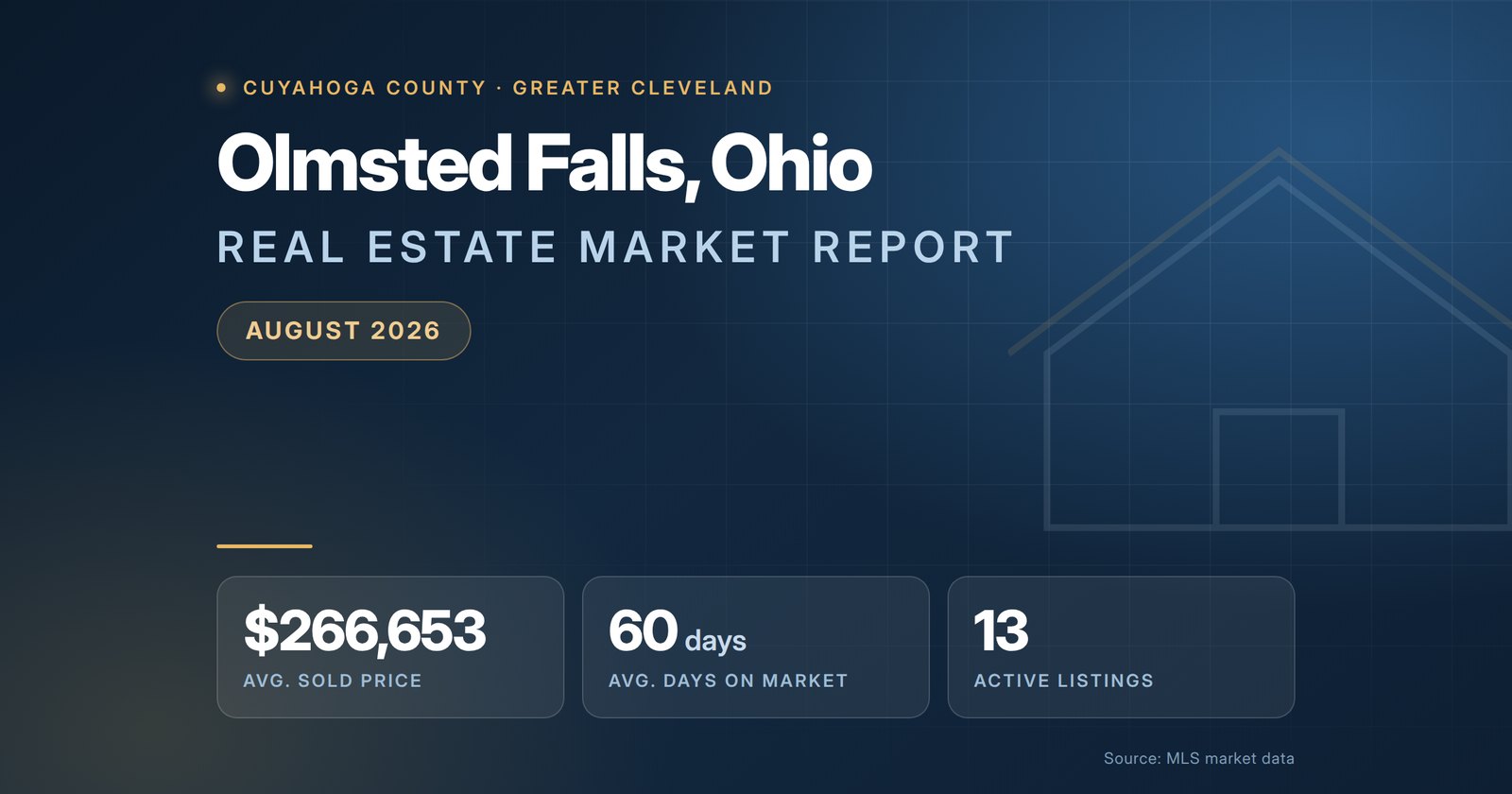 Olmsted Falls Ohio Real Estate Market Report August 2026