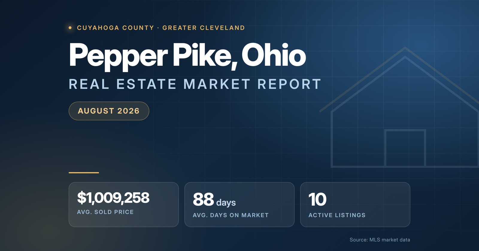 Pepper Pike Ohio real estate market report