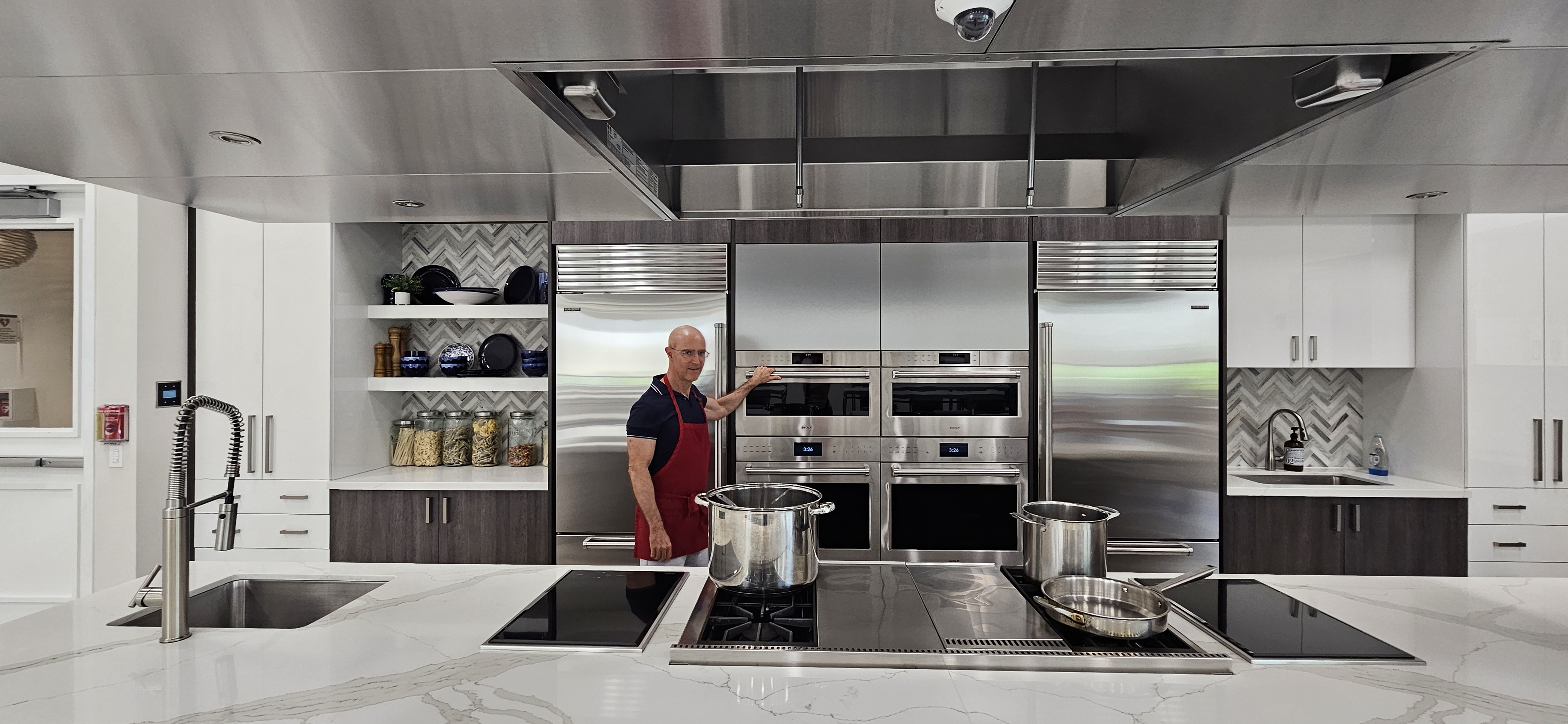 Riverland resident Thom Montrois enjoying a culinary cooking class at the Riverland Arts and Culture Center in Port St. Lucie