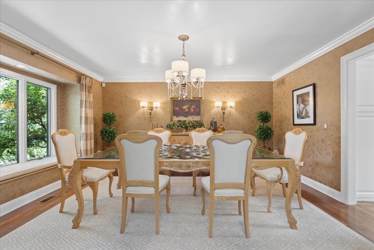 Formal dining room at 15 Copper Vail Court, Princeton NJ