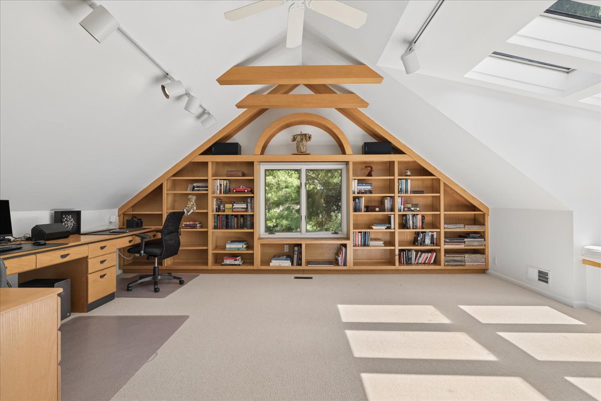 Light-filled bonus room at 15 Copper Vail Court in Princeton NJ