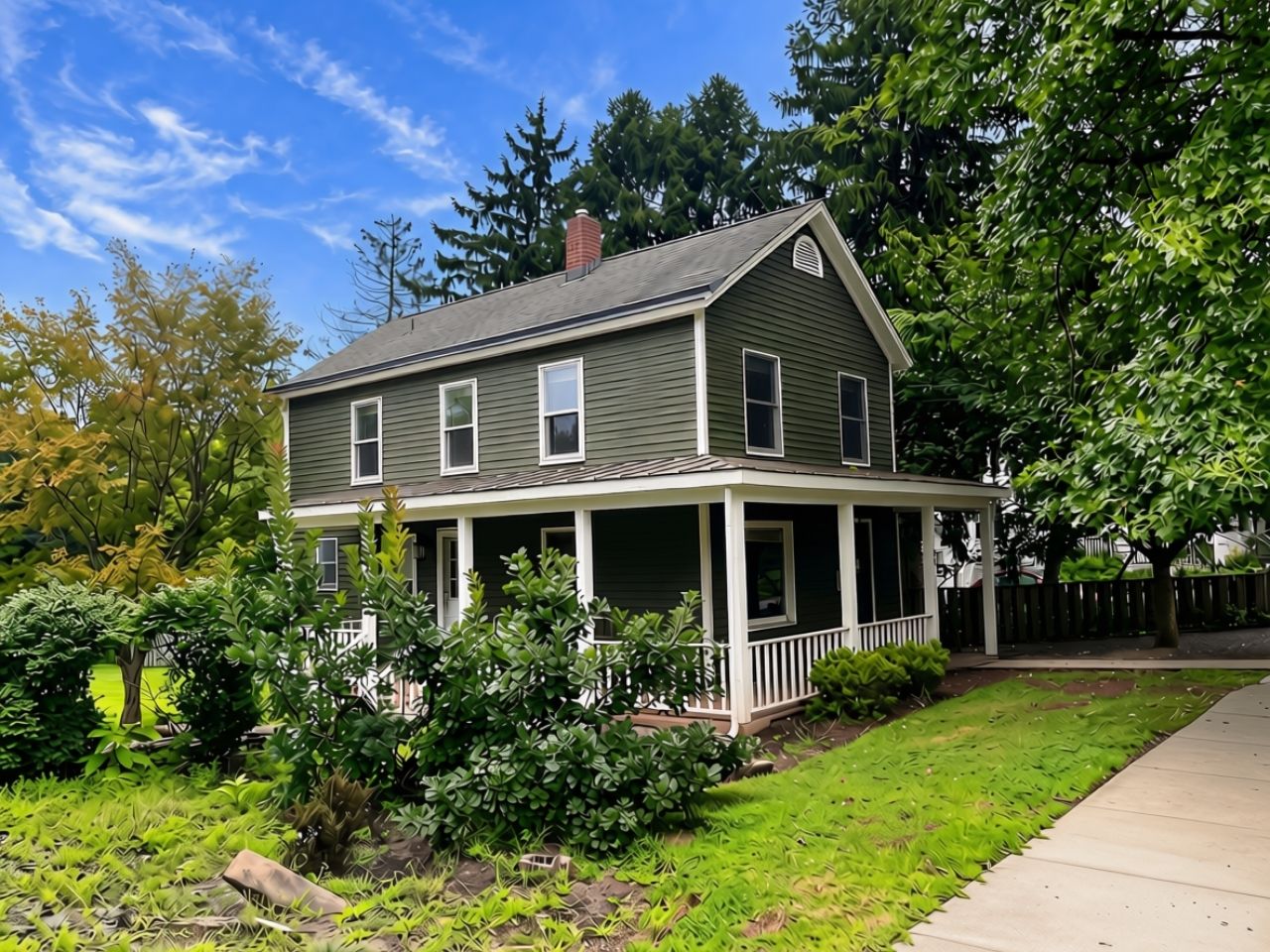 88 Columbia Avenue home for sale in Hopewell Borough NJ with wraparound porch