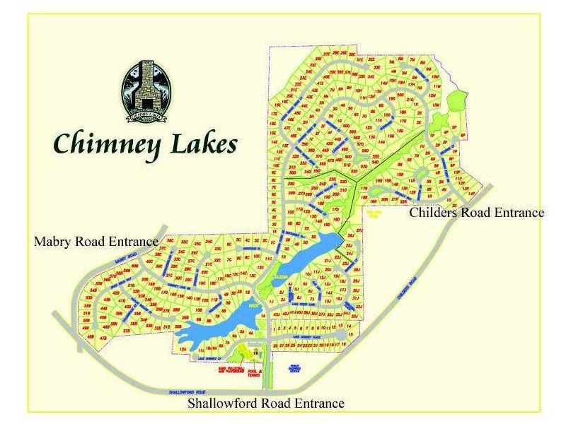 Chimney Lakes site plan