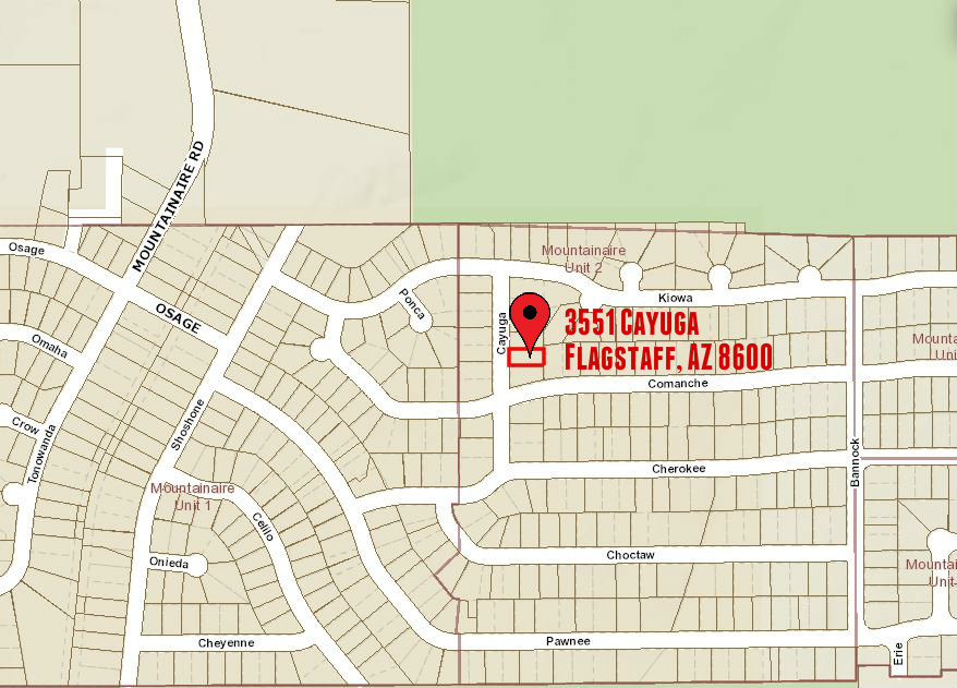 Map-3551 Cayuga, Flagstaff, AZ 86005