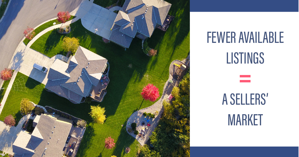 FEWER LISTINGS EQUALS A SELLER&rsquo;S MARKET