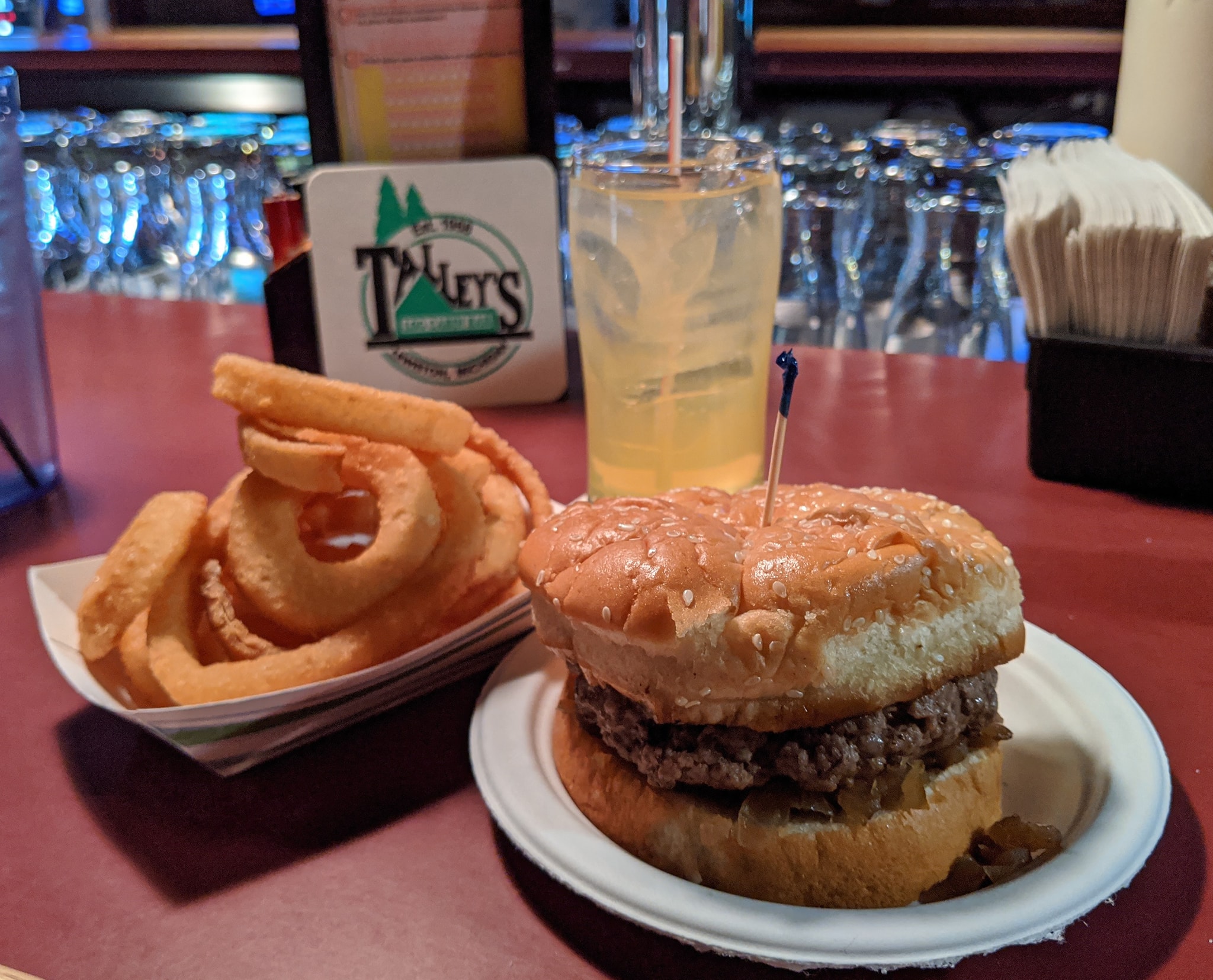 Talley's Log Cabin Bar exterior in Lewiston, Northern Michigan - Huston Real Estate
