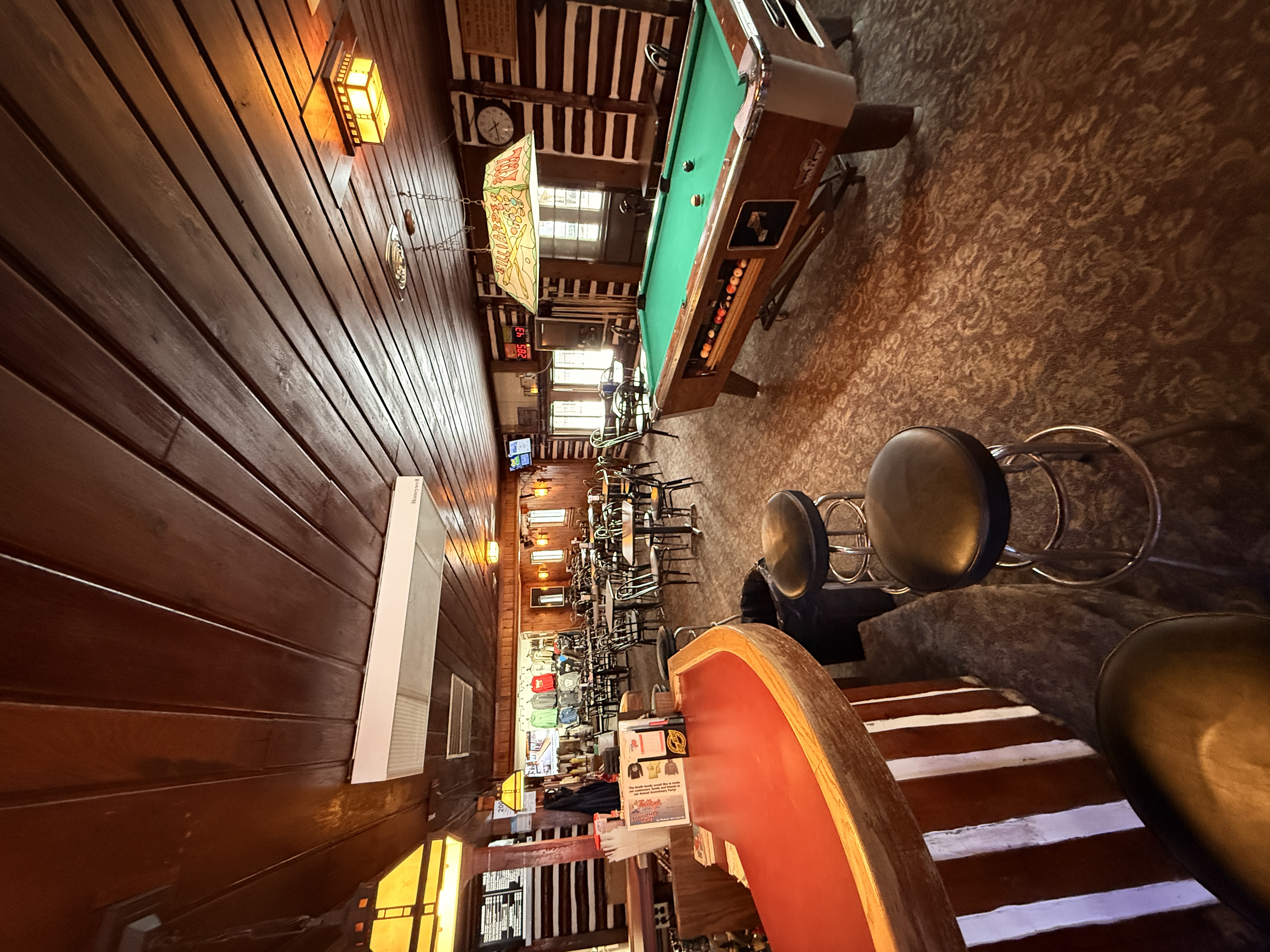 Interior of Talley's Log Cabin Bar in Lewiston Michigan - Huston Real Estate