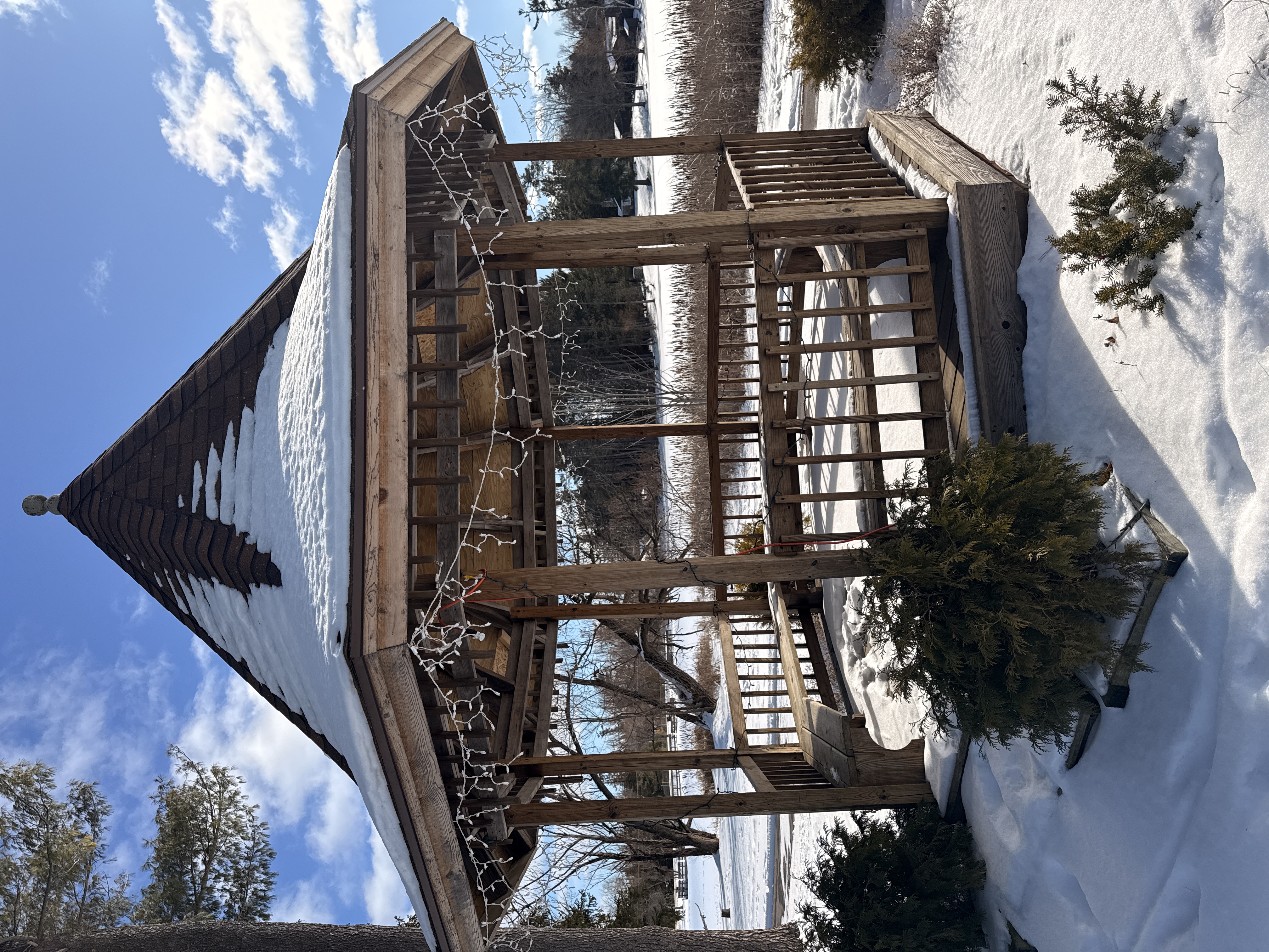 Riverfront gazebo at Briley Township Park Atlanta Michigan - Huston Real Estate