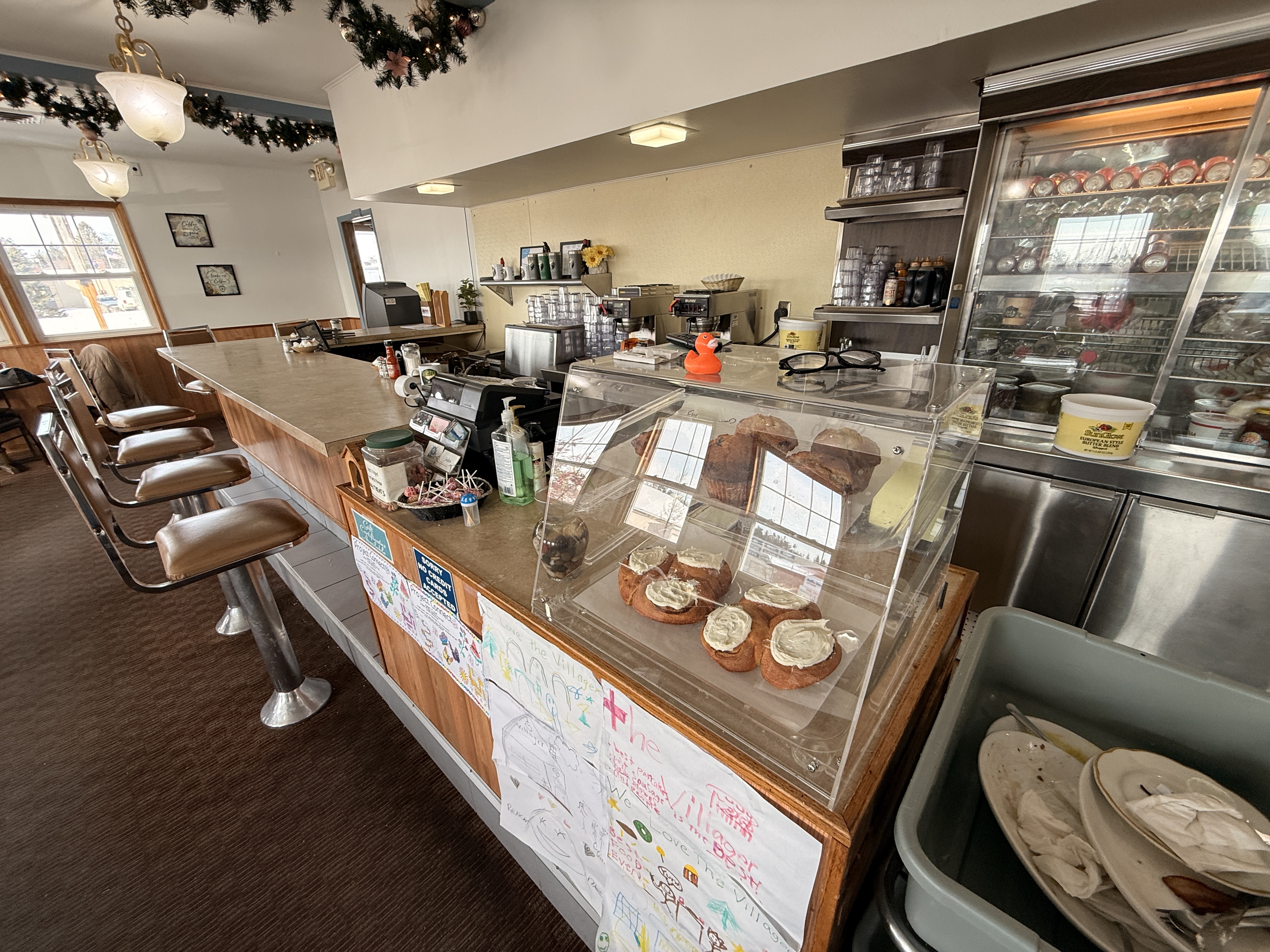 Treat box near the register at The Villager Restaurant in Lewiston, Northern Michigan - Huston Real Estate