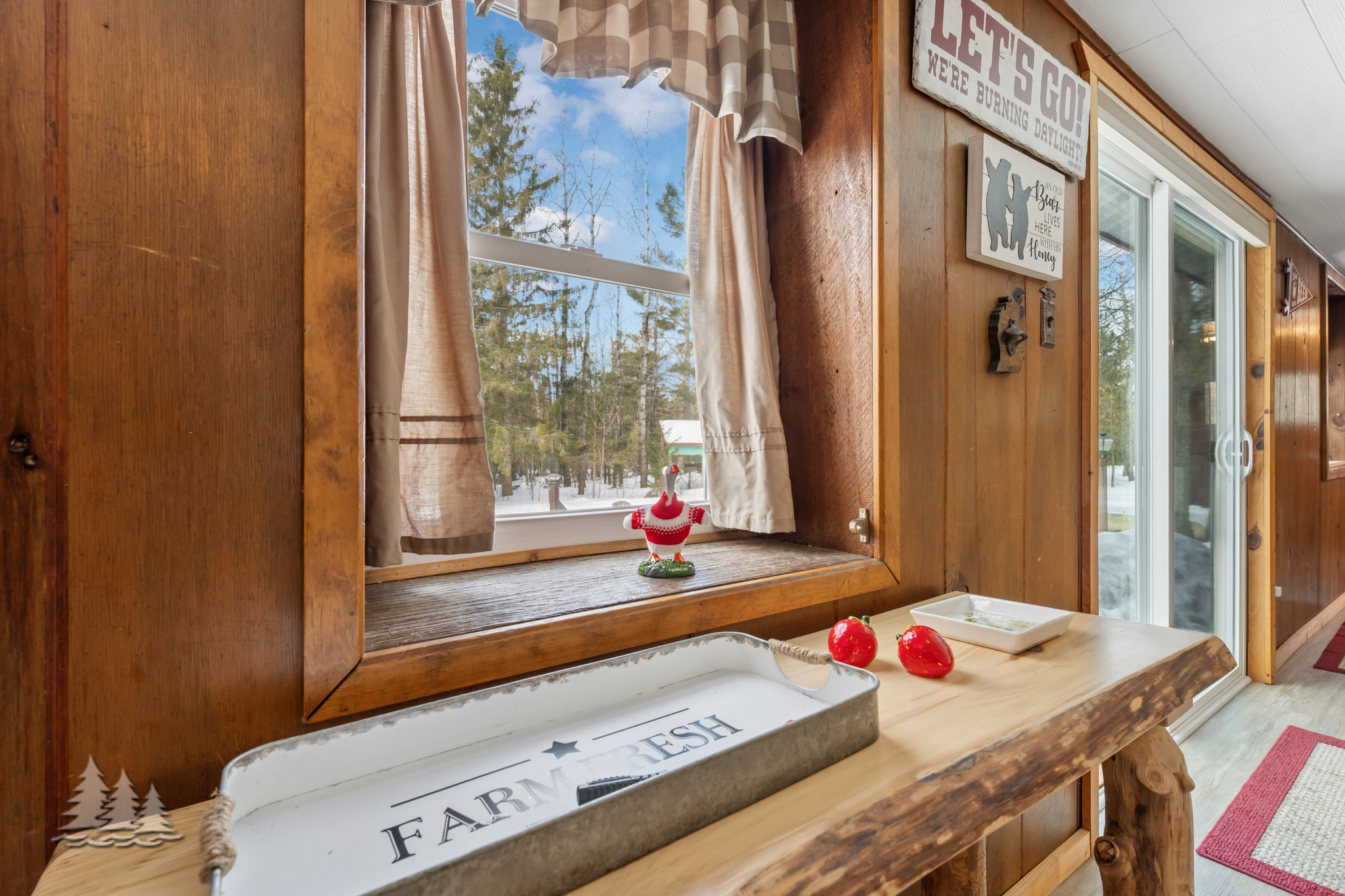 Spot Hughie Challenge - Kitchen Window - Huston Real Estate in Lewiston, Atlanta, or Johannesburg, Northern Michigan