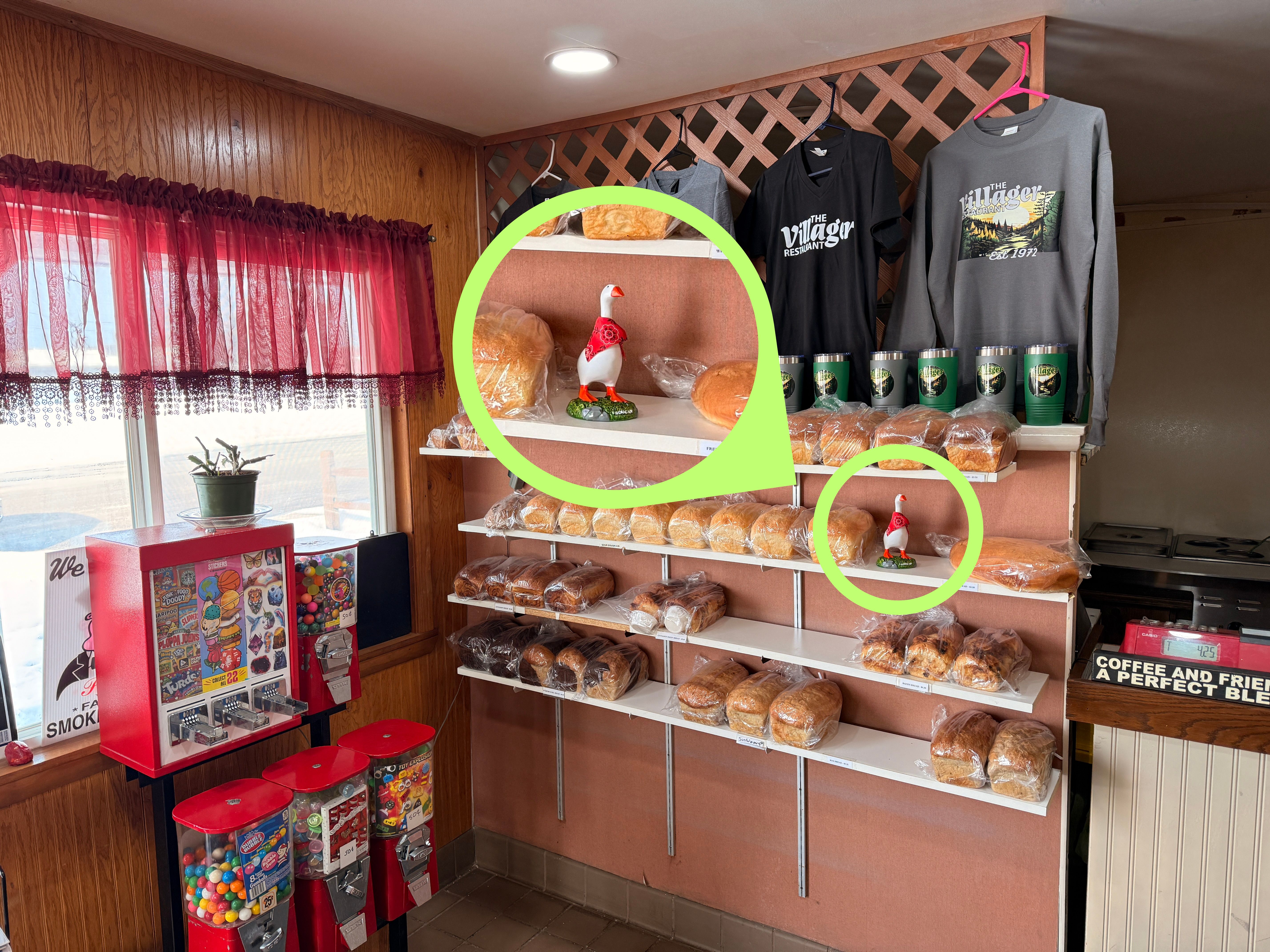 Hughie Reveal - Found on The Villager Restaurant Bread Shelf - Huston Real Estate in Lewiston, Michigan