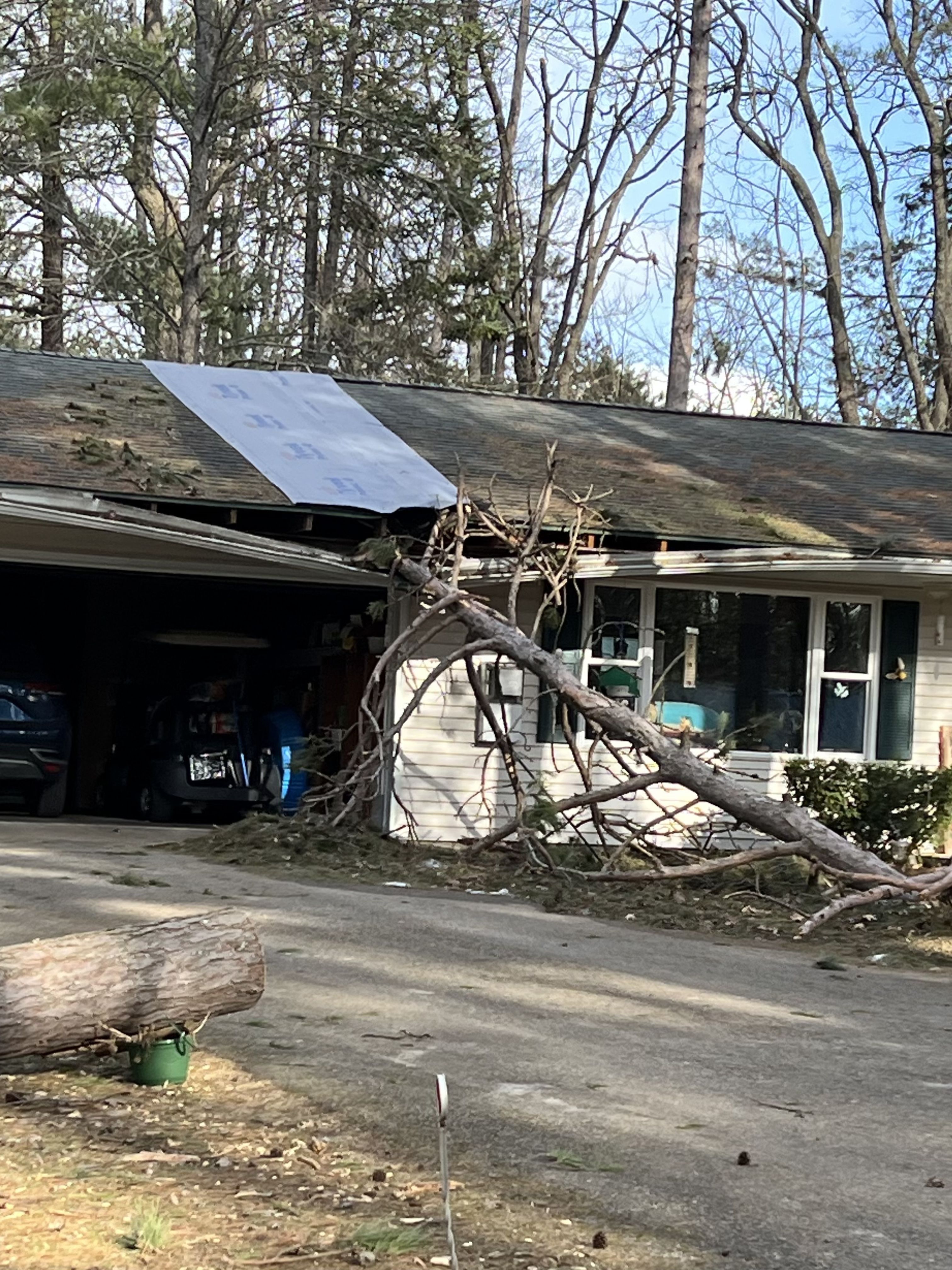 Ice storm damage - Lewiston Michigan March 2025 - Huston Real Estate