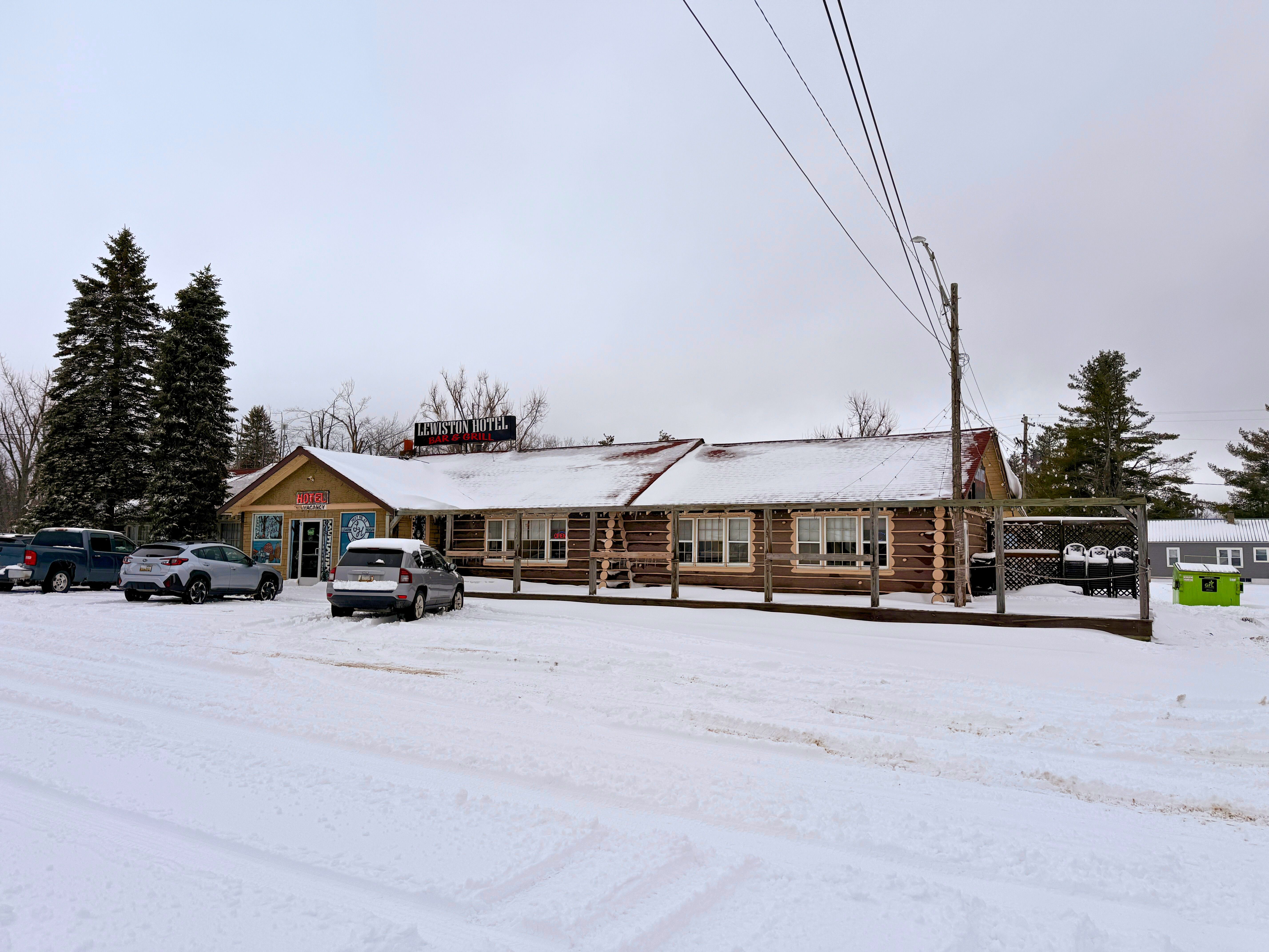 Exterior of the Lewiston Hotel Bar and Grill