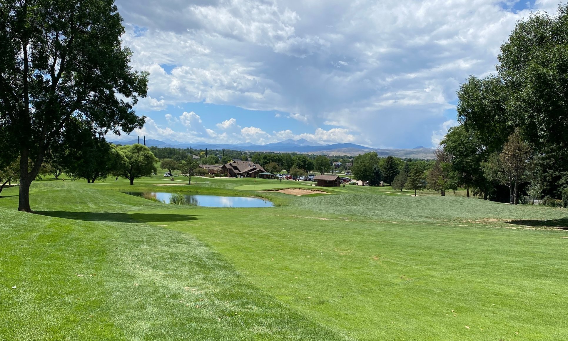 SouthRidge Golf Course in Fort Collins with Longs Peak in the distance