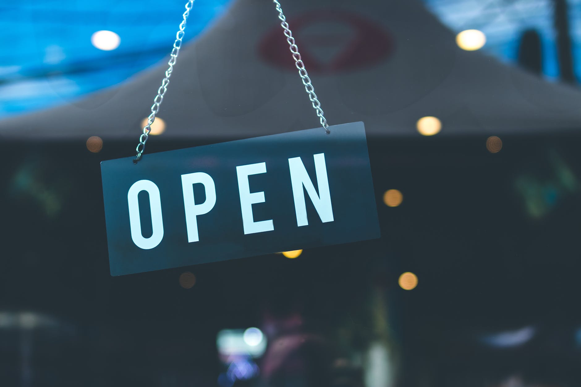 Dinning - open sign