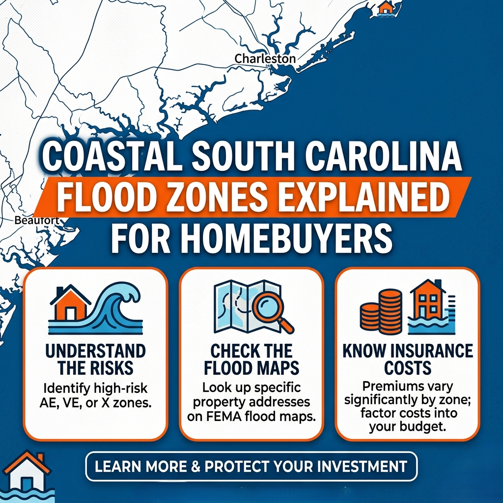 Coastal South Carolina Flood Zones Explained for Homebuyers