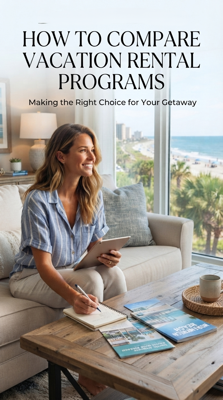  How to Compare Vacation Rental Programs in North Myrtle Beach