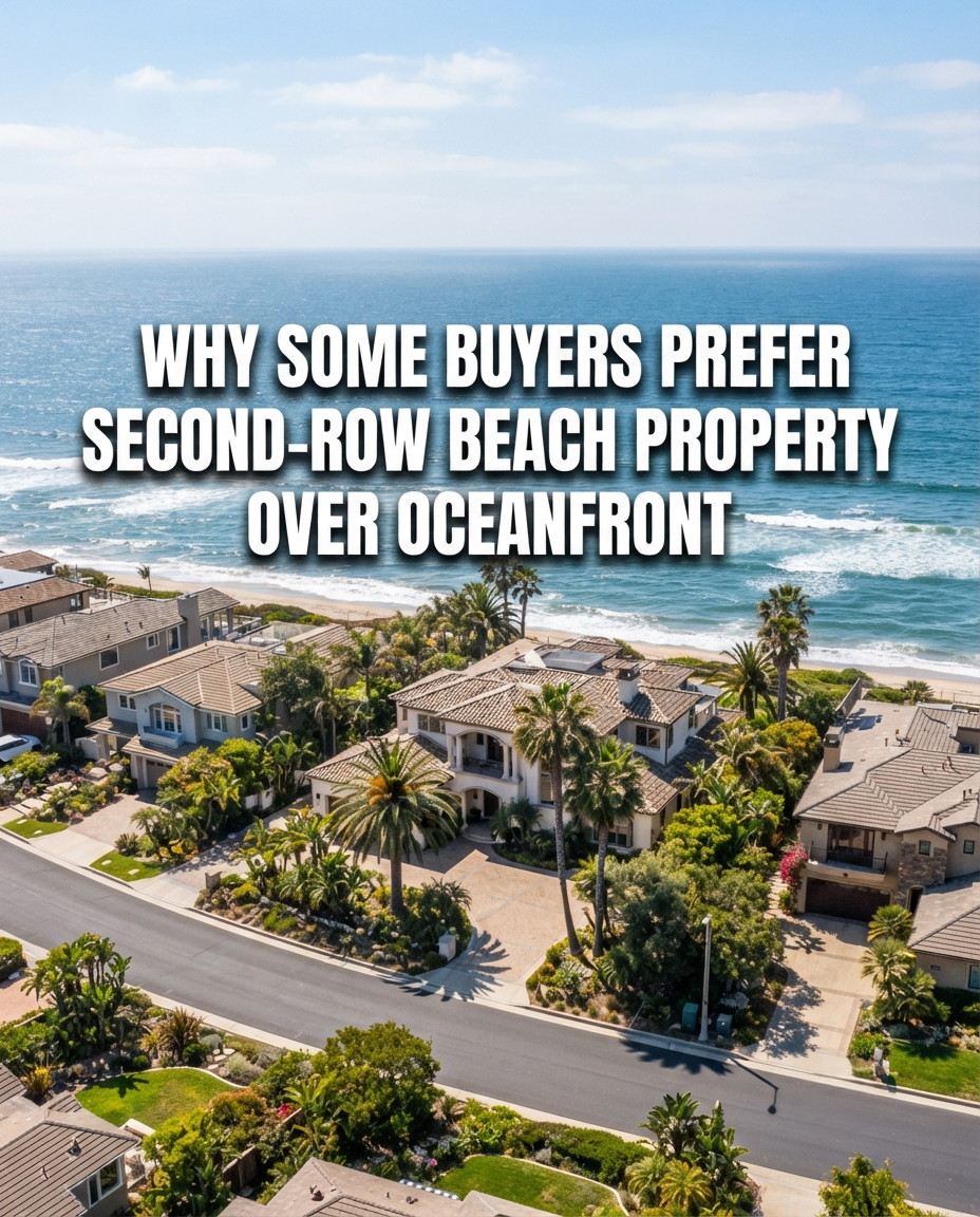 Why Some Buyers Prefer Second-Row Beach Property Over Oceanfront