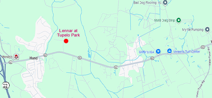 Tupelo Park Map
