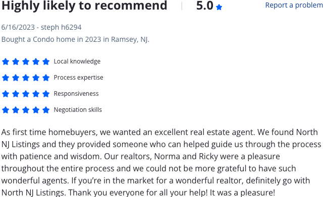 Norma Bonilla Review - NorthNJListings 2