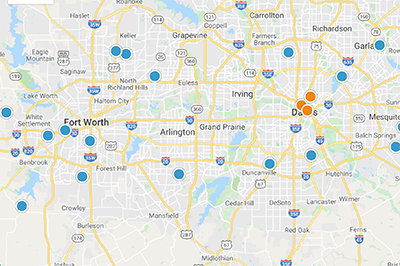 Interactive Map Search