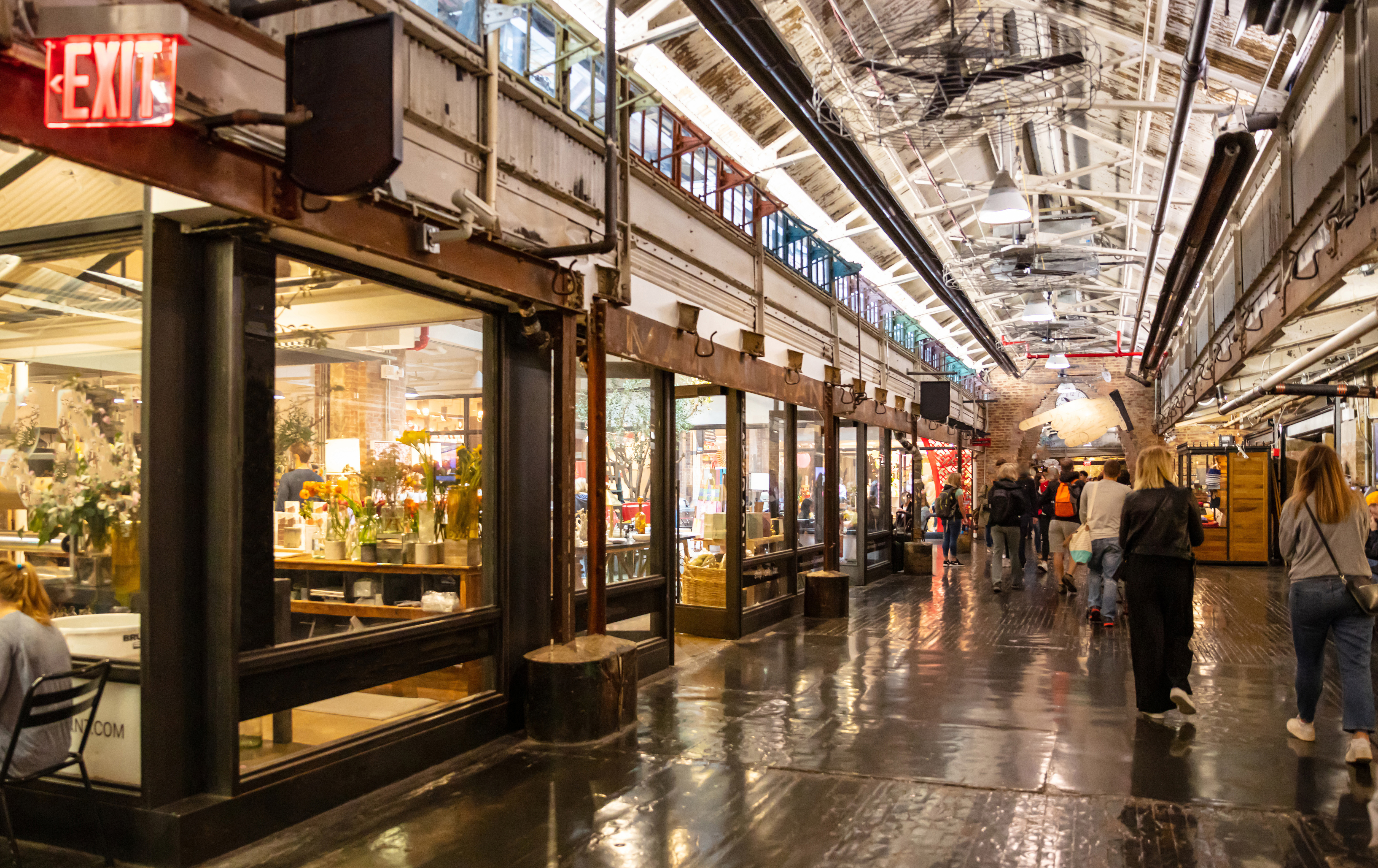 Interior of Chelsea Market in Manhattan