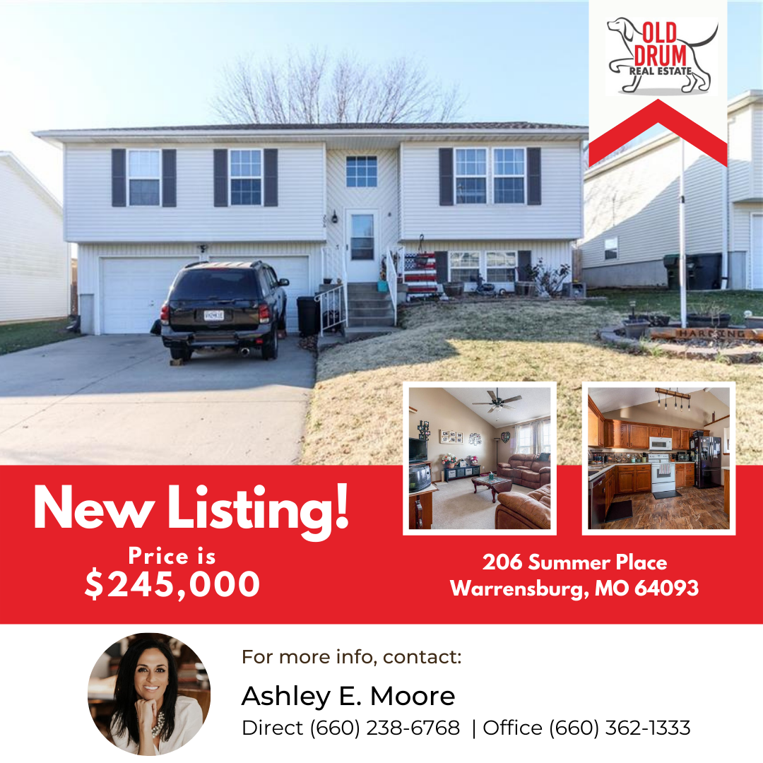 New Listing 206 Summer Place Warrensburg, MO 64093