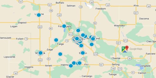 Northwest Oklahoma Real Estate Map Search