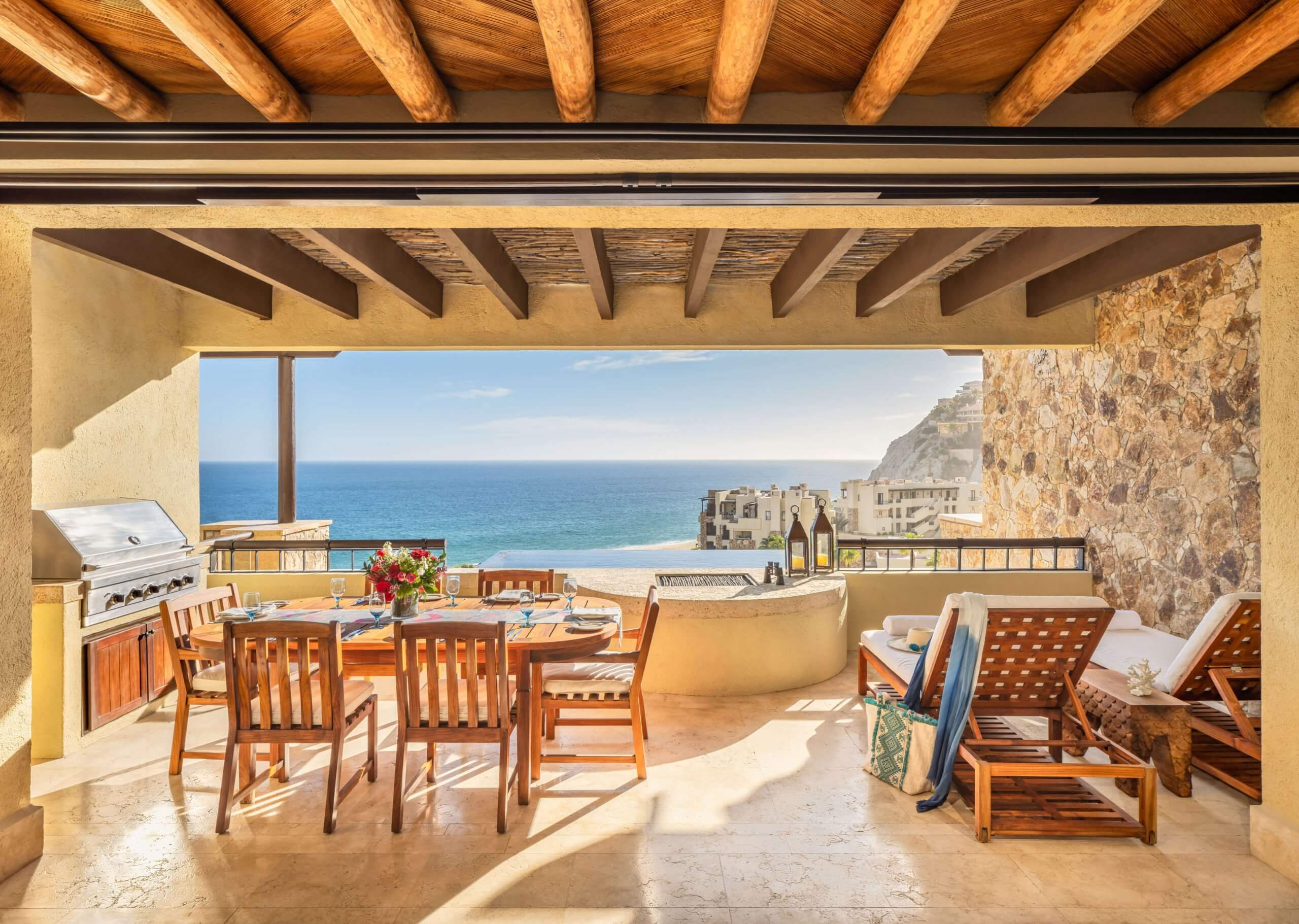 Luxurious oceanfront villas with infinity pools in the exclusive Pedregal community, Cabo San Lucas.
