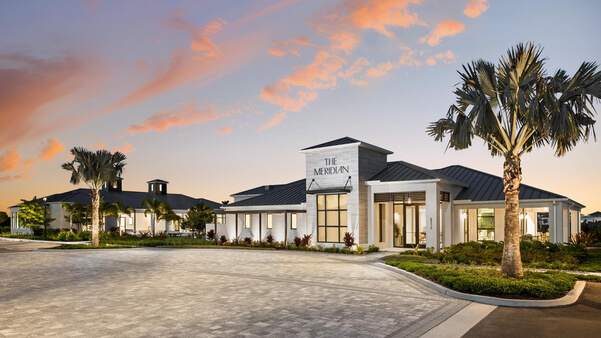 Seven Shores Naples Meridian Amenity Center by Toll Brothers with resort-style pool