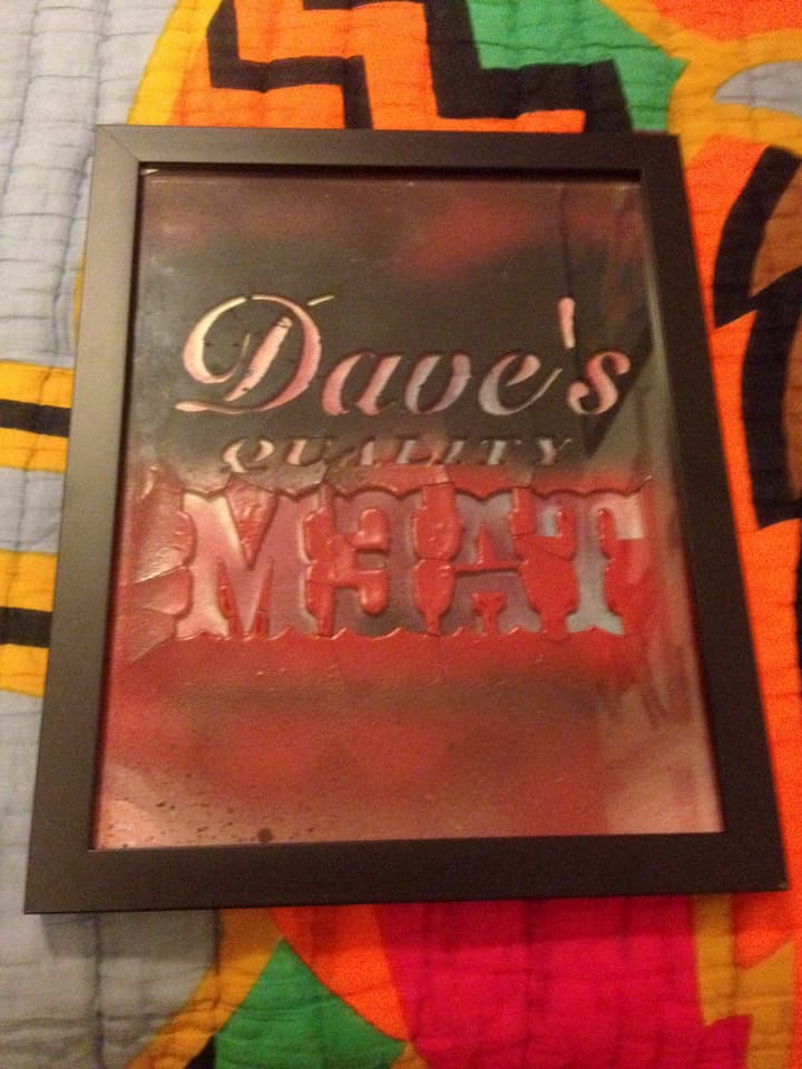 Stencil Dave used to make t-shirts given to professional skaters