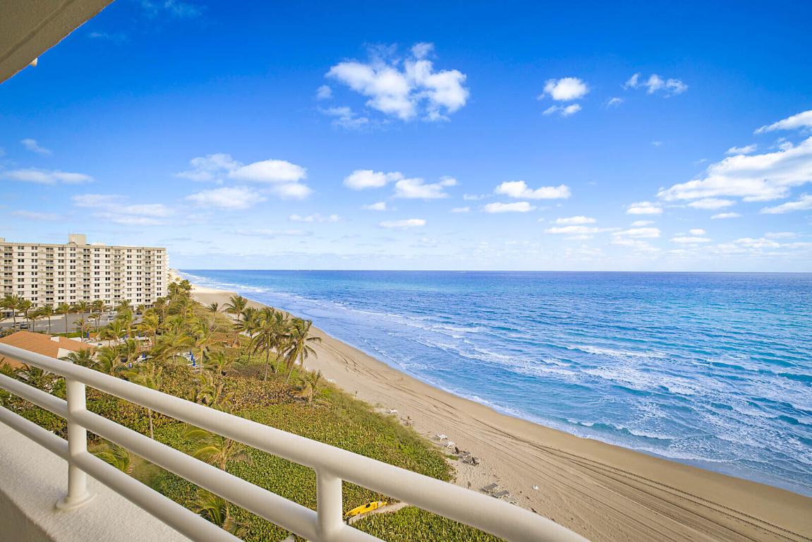 Private balcony overlooking the Atlantic and Highland Beach coastline