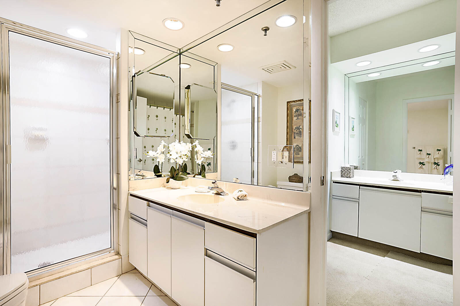 Primary bathroom with double vanity