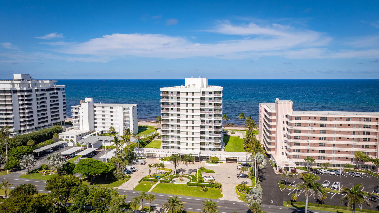 Private beach access with loungers, Highland Beach FL