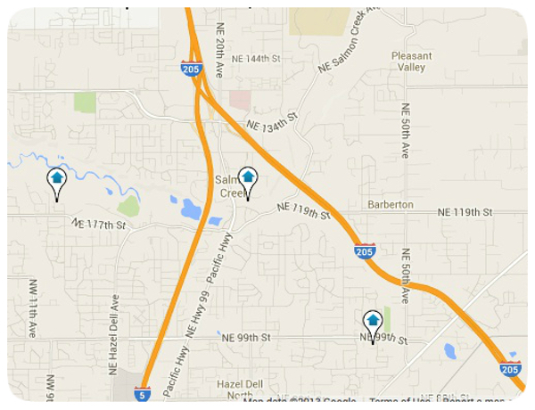 Salmon Creek Home Map Search