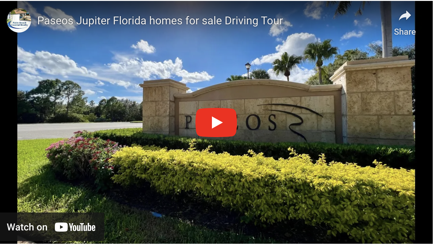 Paseos Homes for Sale Jupiter Florida Real Estate