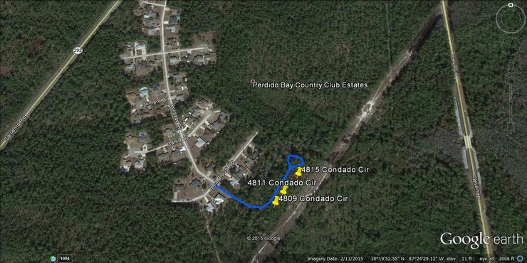 Google Earth Aerial Photo With Rendition of Lot Locations