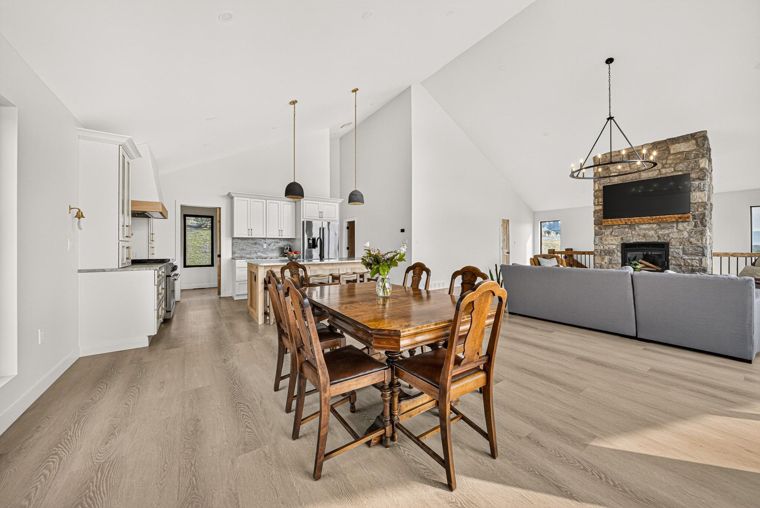 Dining room looking toward the kitchen at 1731 Marina Estates Road