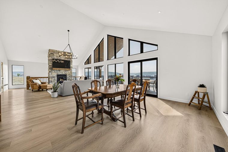 Dining area looking toward the living room at 1731 Marina Estates Road