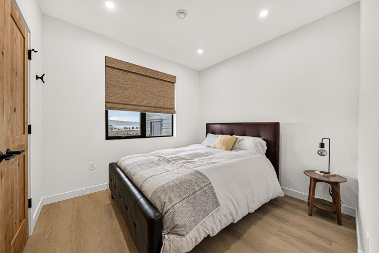 Guest bedroom on the lower level at 1731 Marina Estates Road