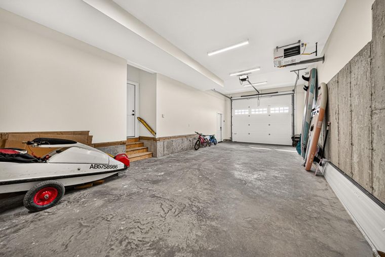 Interior of the oversized heated garage at 1731 Marina Estates Road