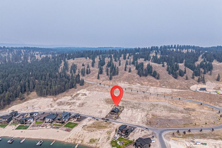 Aerial location marker in Marina Estates at 1731 Marina Estates Road