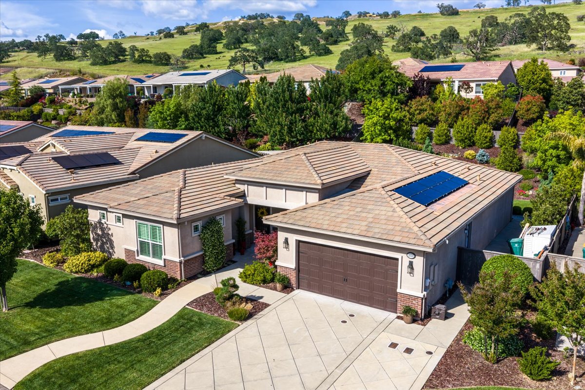 Drone picture of Backyard of 2059 Keystone Dr, El Dorado Hills, Ca 95762