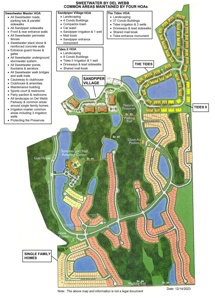 Map of Sweetwater by Del Webb Community